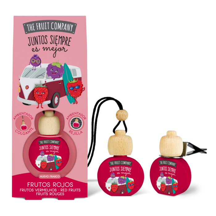 ambientador coche frutos rojos thefruitcompany nuevo envase 2usos Ambientador Coche Frutos Rojos TFC