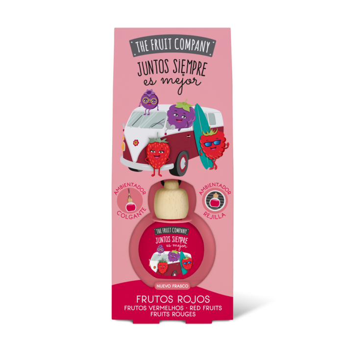 ambientador coche frutos rojos thefruitcompany nuevo envase frontal Ambientador Coche Frutos Rojos TFC