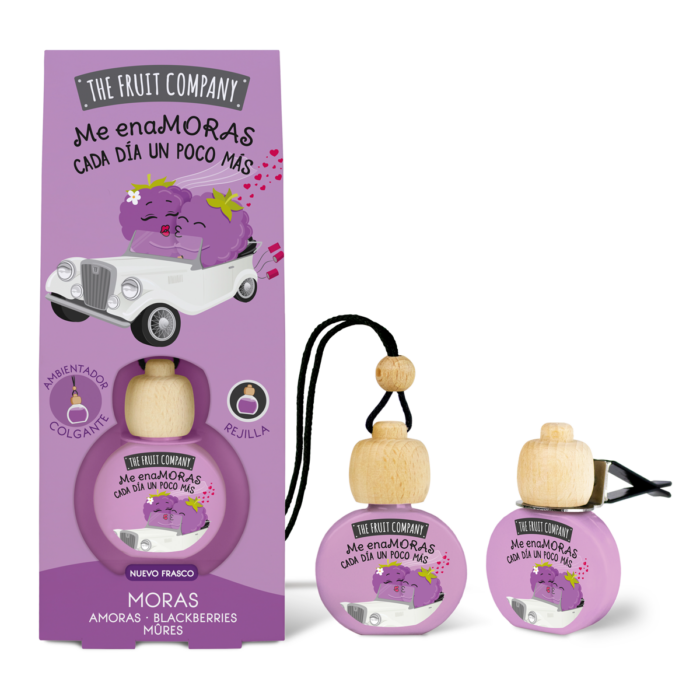 ambientador coche moras thefruitcompany nuevo envase 2usos Ambientador Coche Moras TFC