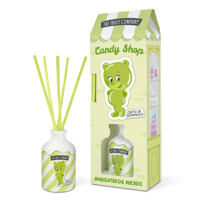 ambientador mikado osito de gominola candy shop thefruitcompany conjunto Mikado Osito de Gominola 40 ml Candy TFC