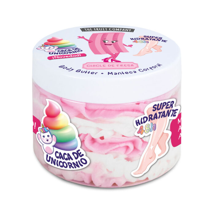 manteca corporal chicle fresa thefruitcompany picado Body Butter Manteca Corporal Chicle de Fresa 250 gr TFC
