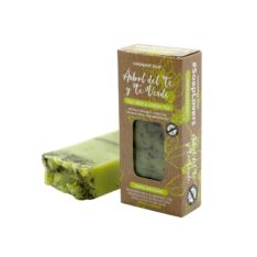 PASTILLA DE JABÓN DE TE VERDE Y ARBOL DEL TE