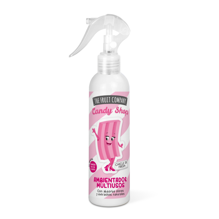 spray ambientador multiusos chicle de fresa candy shop thefruitcompany Spray Hogar Chicle de Fresa 200 ml Candy TFC