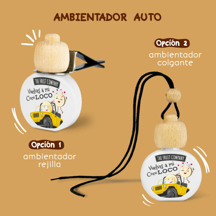 tfc coche coco 2 usos Ambientador Coche Coco TFC