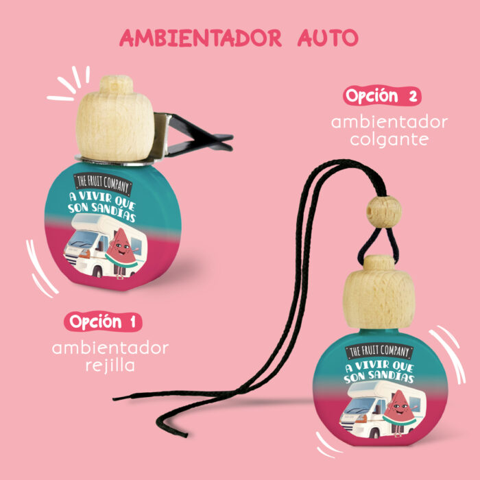 tfc coche sandia 2 usos Ambientador Coche Sandía TFC