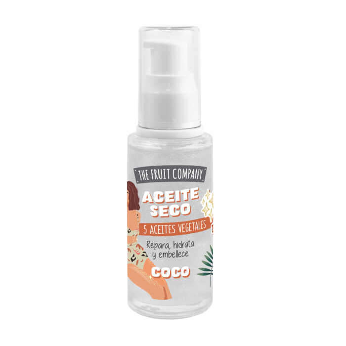 thefruitcompany aceite seco dry oil glitter coco frasco 1 Dry Oil Glitter Coco 50 ml TFC