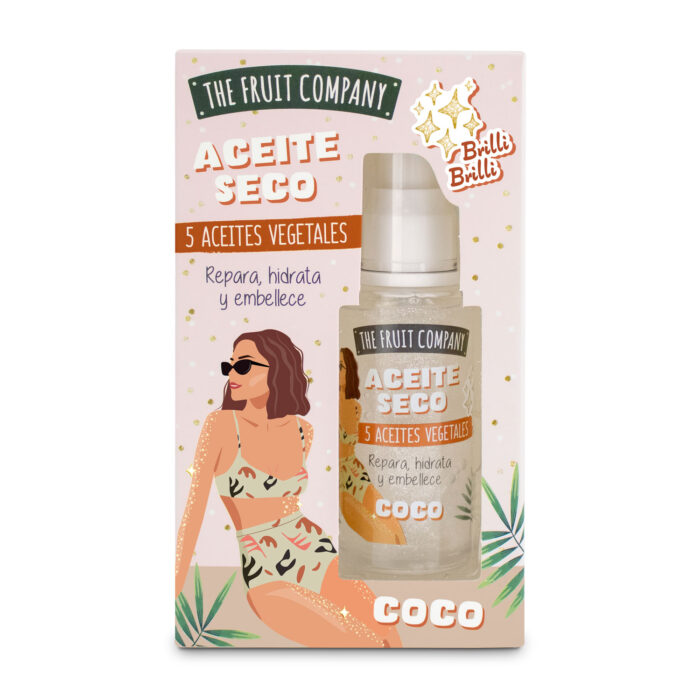 thefruitcompany aceite seco dry oil glitter coco frontal Dry Oil Glitter Coco 50 ml TFC