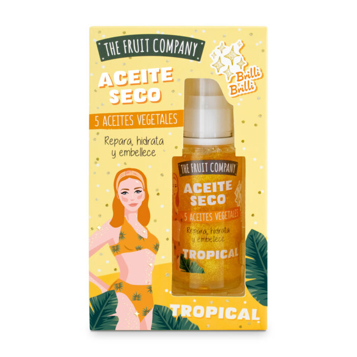 thefruitcompany aceite seco dry oil glitter tropical frontal Dry Oil Glitter Tropical 50 ml TFC