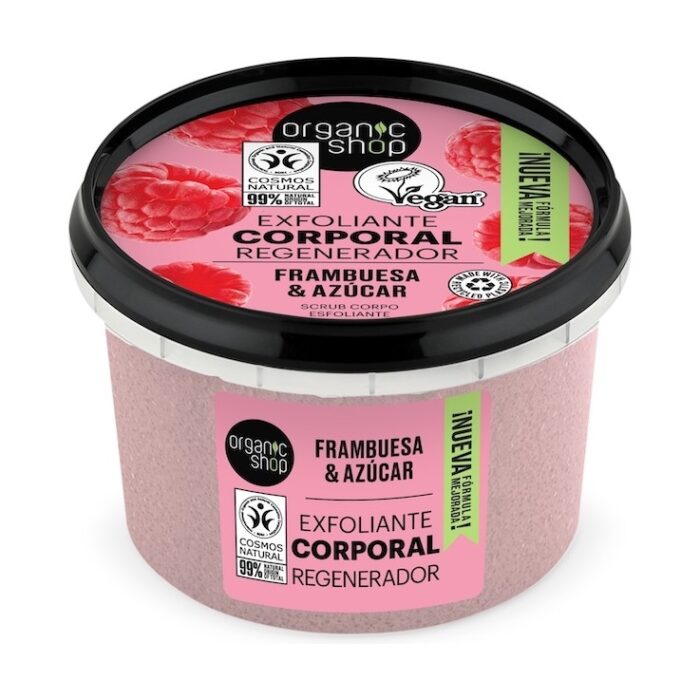 EXF FRAMBUESA ORG SHOP l Exfoliante Corporal Regenerador Frambuesa