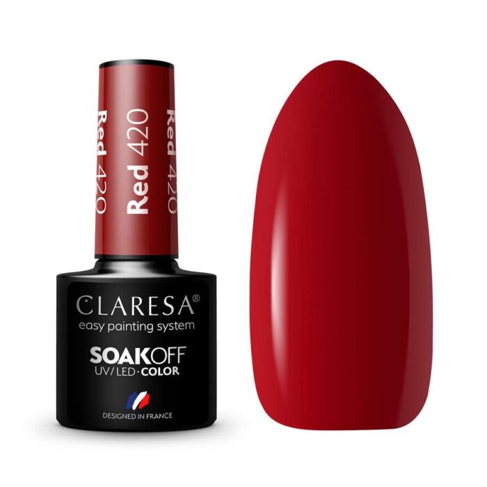 esmalte semipermanente claresa rojo 420 Esmalte semipermanente rojo Claresa 420
