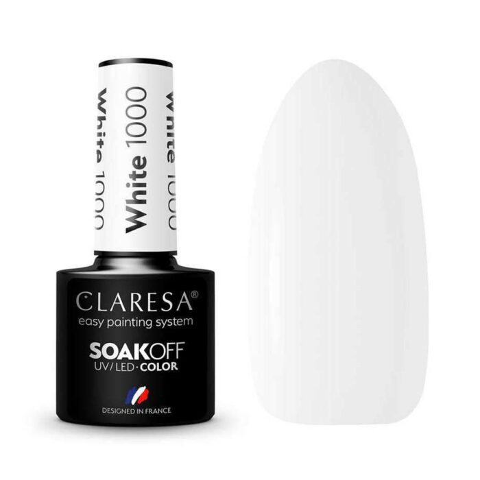 esmalte semipermanente claresa white 1000 Esmalte semipermanente blanco Claresa 1000