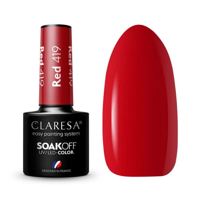 esmalte semipermanente rojo claresa 419 Esmalte semipermanente rojo Claresa 419