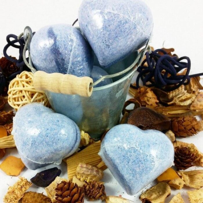 lavanda corazon Bomba de baño en forma de Corazón (Lavanda)