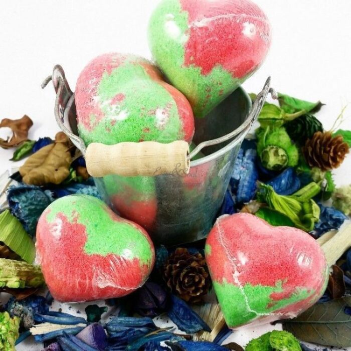 papaya corazon Bomba de baño en forma de corazón (papaya)