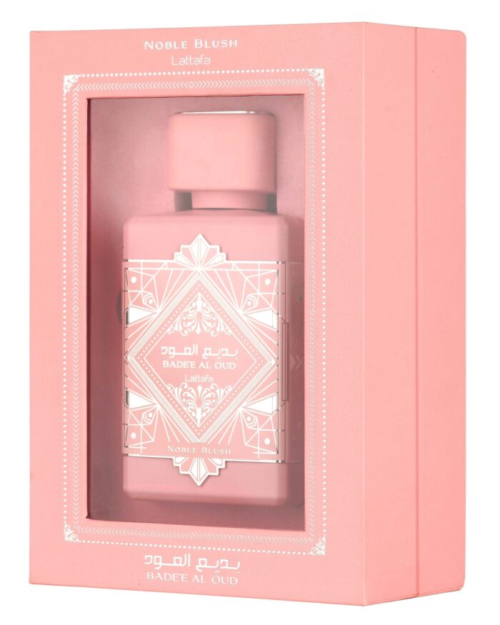 Badee Al Oud Noble Blush Box scaled 1 Perfume Árabe femenino NOBLE BLUSHH de LATTAFA