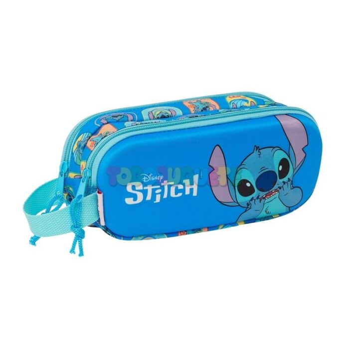 portatodo doble 3d stitch Estuche Infantil Portatodo Doble 3D STITCH