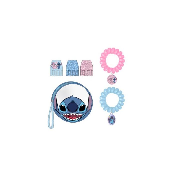 set de belleza bolsito stitch Carterita con accesorios de belleza stitch