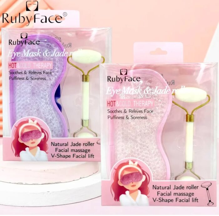 IMG 3388 Set Mascara Gel Frio/Calor para ojos + Rodillo de Jade