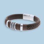 Pulsera étnica marrón - "Donde sea, pero contigo" - Imagen 2