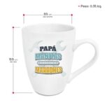 Taza de 350 ml de Papá manitas - Imagen 2