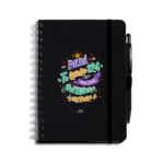 Libreta negra con bolígrafo - Papá te quiero eres el mejor del mundo entero