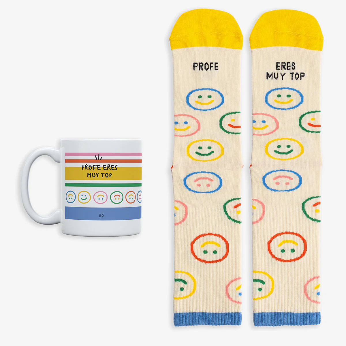 8435449386347_main Kit Taza + Calcetines "Profe, eres muy TOP" - Imagen 1