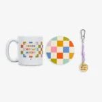 Kit Taza + Posavasos + Llavero metálico "Profe molas mucho"
