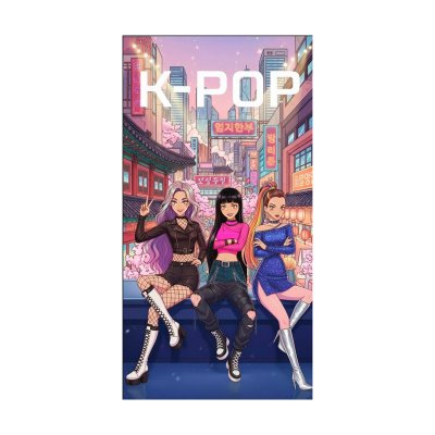 8435746916667 (1) Toalla microfibra Kpop 140x70cm - Imagen 1