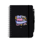 Libreta negra con bolígrafo - Eres una profe de sobresaliente