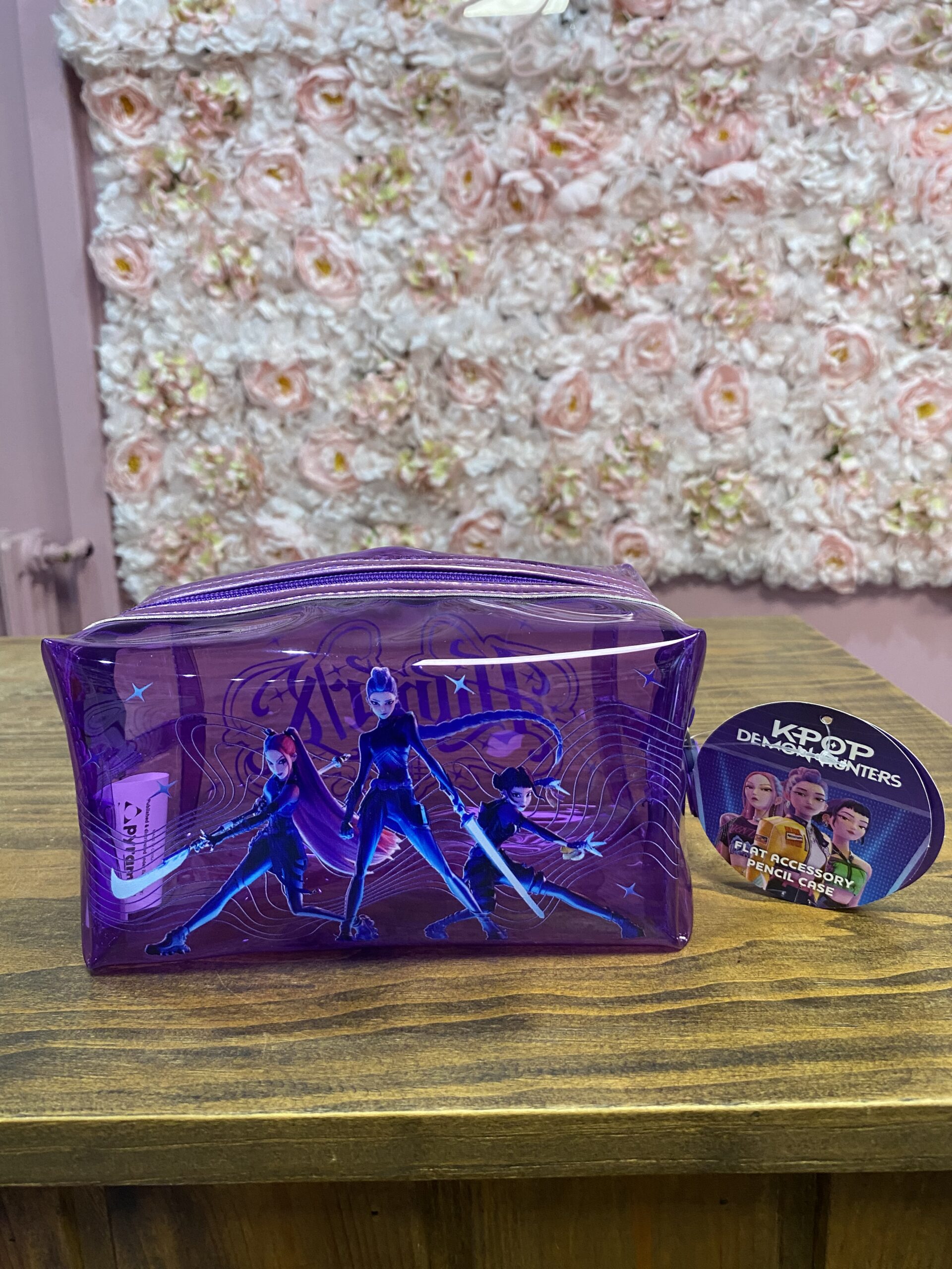 Neceser transparente morado KPOP